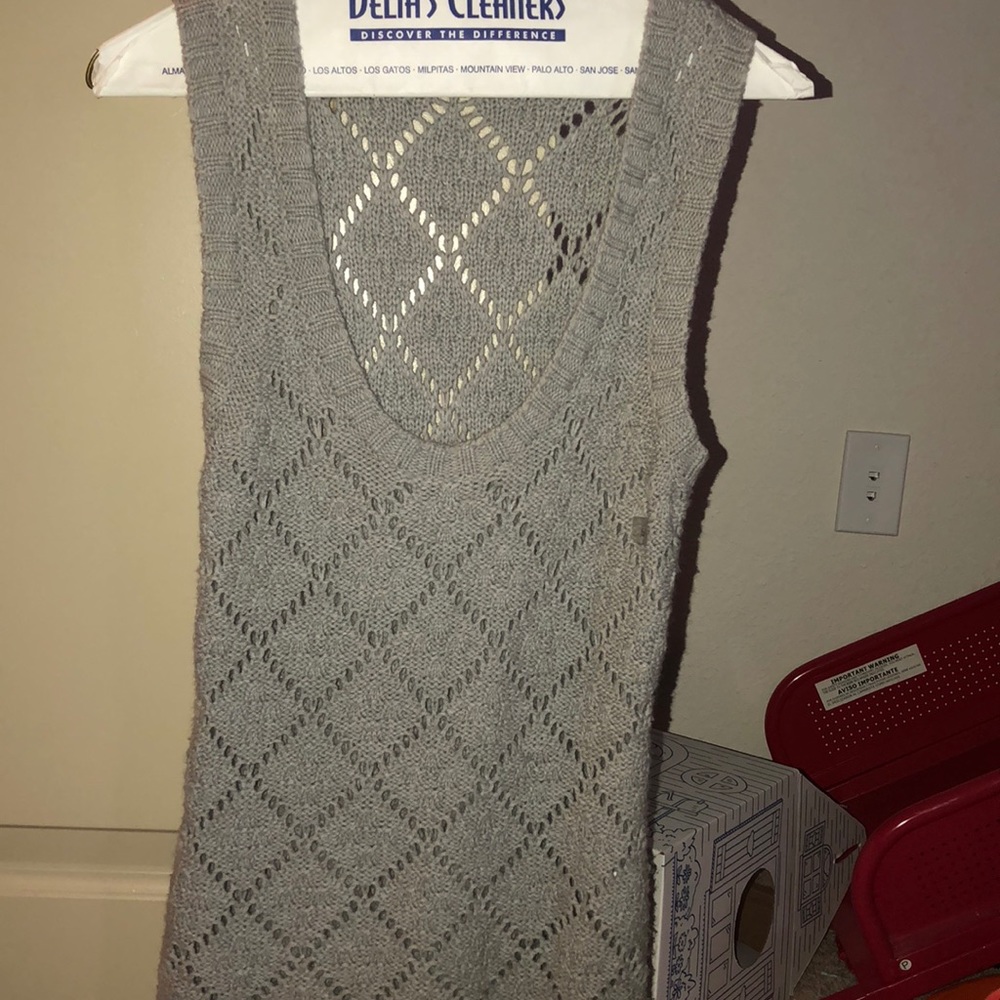 Express grey knitted vest. Excellent condition!